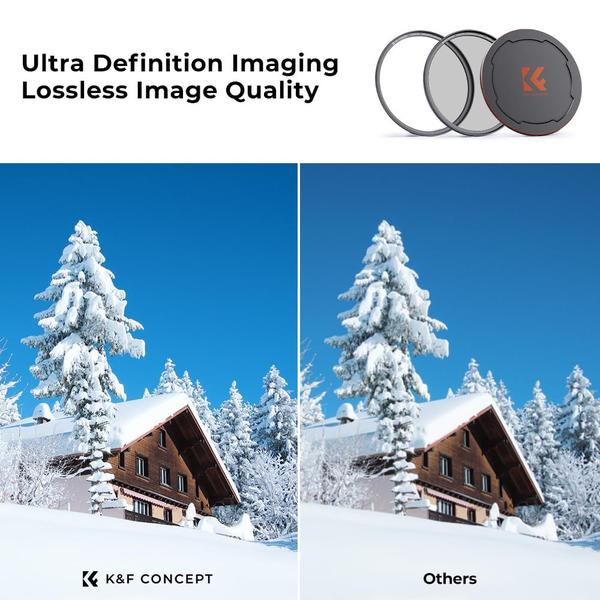 Filtro polarizador circular K&F Concept Magnetic 67mm Imagem de Filtro polarizador circular K&F Concept Magnetic 67mm