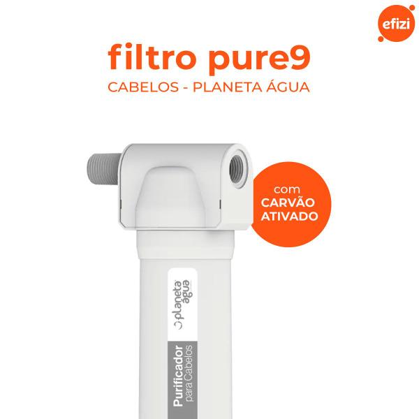 Imagem de Filtro purificador pure9 cabelos reduz cloro planeta água