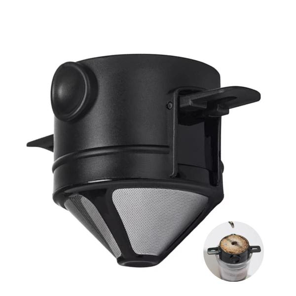 Filtro Reutilizável de Café Individual, Compacto e Portátil - FSS Variedades Imagem de Filtro Reutilizável de Café Individual, Compacto e Portátil