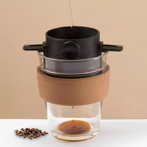 Filtro Reutilizável de Café Inox, Compacto e Eficaz - FSS Variedades Imagem de Filtro Reutilizável de Café Inox, Compacto e Eficaz
