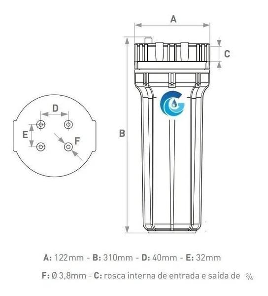 Imagem de Filtro Saída Poço Artesiano Retenção Areias Fina Gbf1800 Brc