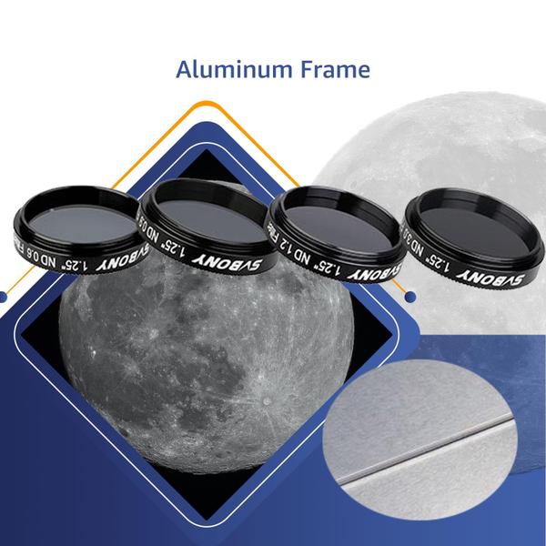 Imagem de Filtro telescópico SVBONY SV139 Moon Filter Kit 1,25"