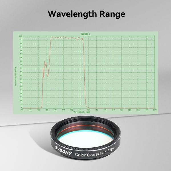 Imagem de Filtro telescópico SVBONY SV231 com correção de cor 1,25"