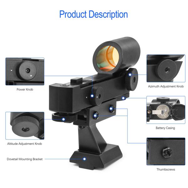 Imagem de Finderscope Starpointer Astromania para telescópios astronômicos