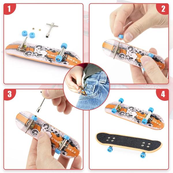 Imagem de Finger Skateboard Ramp Kit para Fingerboards, Half Pipe Ramp, Mini skates para dedos