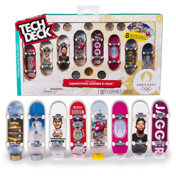 Imagem de Fingerboards TECH DECK Competition Legends, pacote com 8, Paris 2024