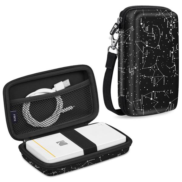 Imagem de Fintie Carry Case para Kodak Mini 2 HD/Mini 2 Plus/Step Wireless Mobile Photo Mini Printer - Hard EVA Shockproof Travel Bag com bolso interno / correia removível, constelação