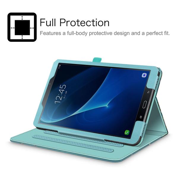 Imagem de Fintie Case para Samsung Galaxy Tab A 10.1 (Versão 2016 NO S Pen), Proteção de canto Cobertura de suporte de visão multi-ângulo com bolso auto sono/vigília para aba A 10.1 (SM-T580/T585/T587), Blossom