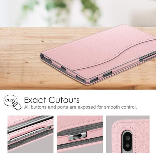 Imagem de Fintie Case para Samsung Galaxy Tab S6 10,5" 2019 (Modelo SM-T860/T865/T867), Patenteado S Pen Slot Design Suporte de visualização multi-ângulo Capa Auto Wake/Sleep, Rose Gold