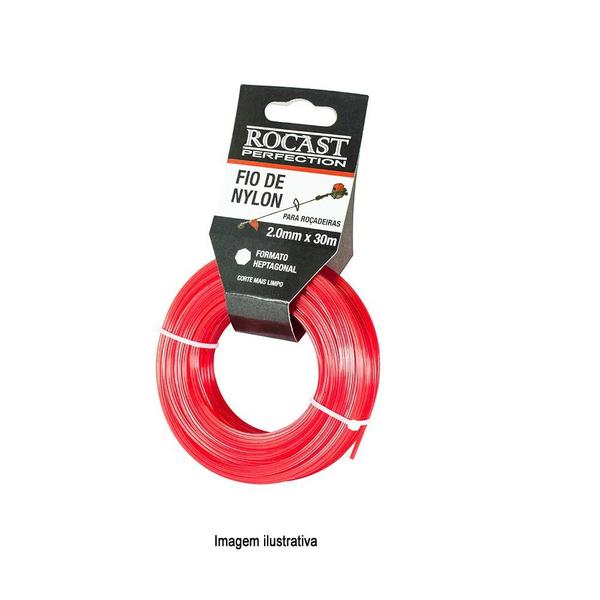 Imagem de Fio Aparador De Nylon Rocast Rolo 30m 2.4mm