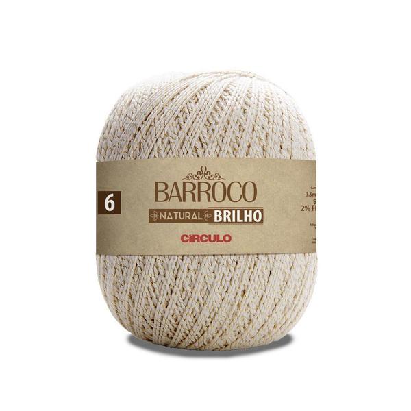 Imagem de Fio/Barbante Barroco Natural 6 Brilho Circulo 700g 759m