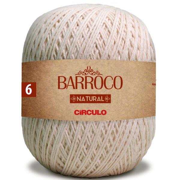 Fio Barroco Natural 6 Circulo - 791 Metros - Círculo Imagem de Fio Barroco Natural 6 Circulo - 791 Metros