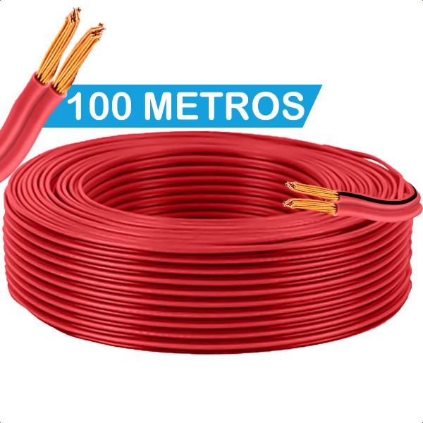 Fio Bicolor Paralelo Cristal Rolo 100 Metros 2x12 2,50mm 12v ANTI-CHAMA - EMPARE Imagem de Fio Bicolor Paralelo Cristal Rolo 100 Metros 2x12 2,50mm 12v ANTI-CHAMA