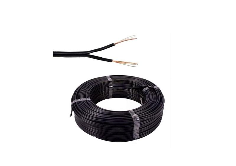 Fio cabinho 50mts paralelo preto 0,50mm - 8 awg preço top - Geral Imagem de Fio cabinho 50mts paralelo preto 0,50mm - 8 awg preço top