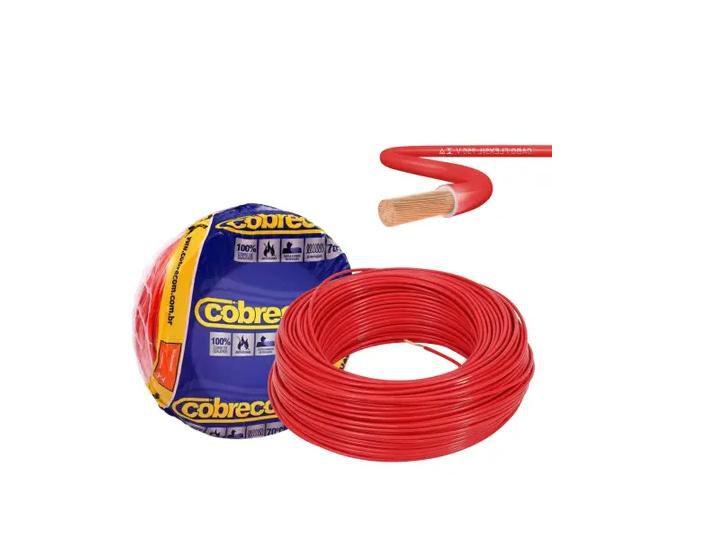 Imagem de Fio cabo flex cobrecom 4,00mm vermelho