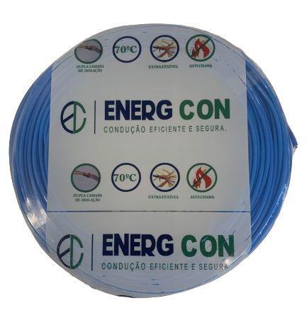 Fio Cabo Flexivel 4mm Azul 100 metros - ENERG CON Imagem de Fio Cabo Flexivel 4mm Azul 100 metros