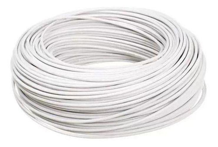 Fio Cabo Flexível 4Mm Branco - 100 Metros - Powe Fios Imagem de Fio Cabo Flexível 4Mm Branco - 100 Metros