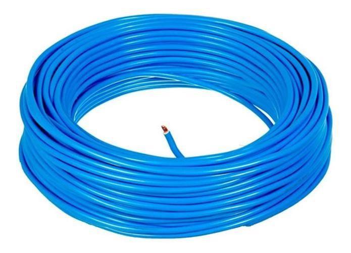Fio Cabo Flexível 6Mm Azul - 100 Metros - Powe Fios Imagem de Fio Cabo Flexível 6Mm Azul - 100 Metros
