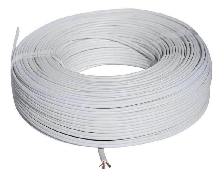 Fio Cabo Paralelo Branco Voltflex - 1,50mm / 20 Metros Imagem de Fio Cabo Paralelo Branco Voltflex - 1,50mm / 20 Metros