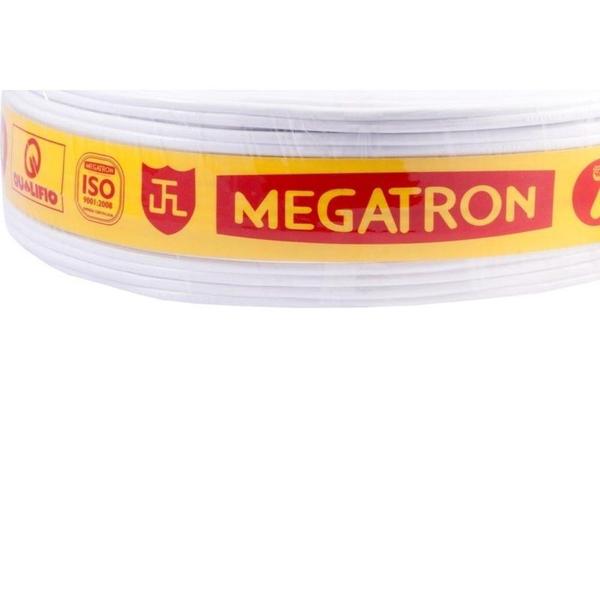 Imagem de Fio Cabo Paralelo Megatron 2X4,00Mm Branco 100M 8602