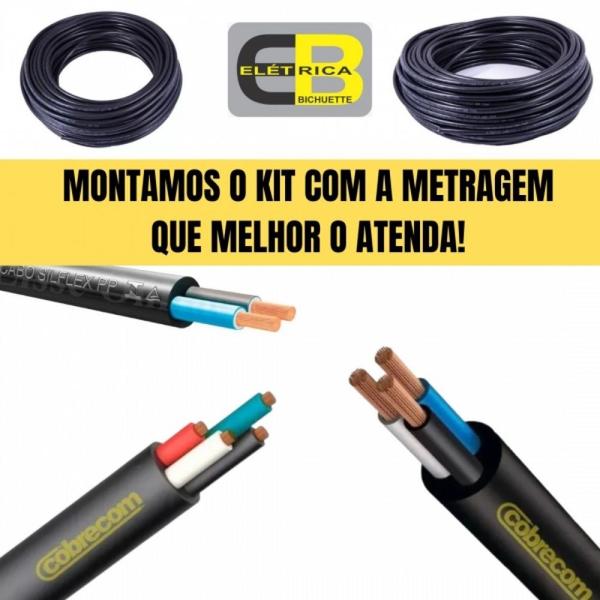 Imagem de Fio cabo pp flexivel 2 x 0,75mm 100 metro preto cobrecom