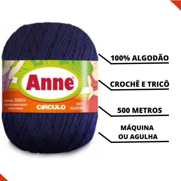 Imagem de Fio Circulo Anne 500 M Em Algodão Com 147 G