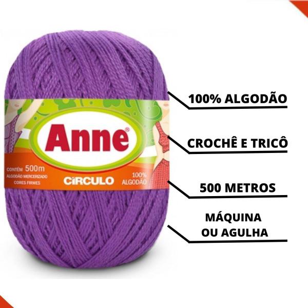 Imagem de Fio Circulo Anne 500 M Em Algodão Com 147 G