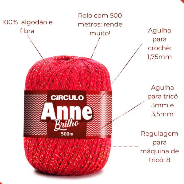 Imagem de Fio Circulo Anne Brilho 500 M Com 150 G