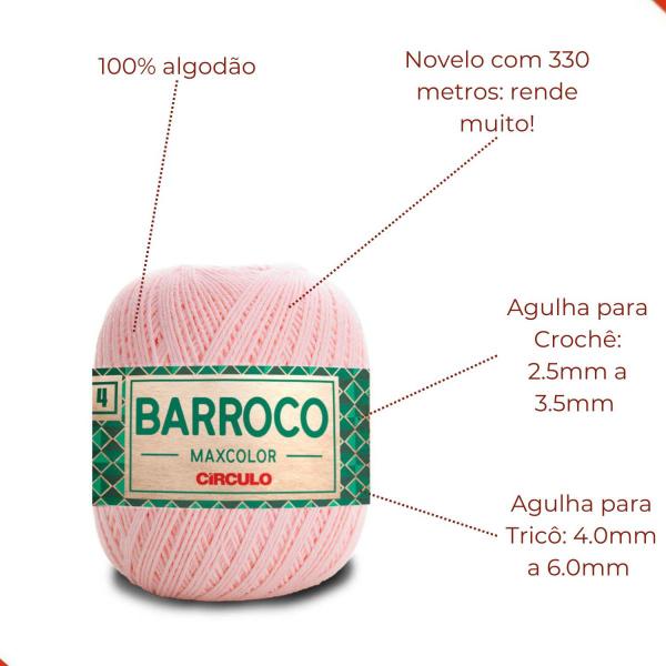 Imagem de Fio Circulo Barroco Maxcolor 4/4 338M Com 200G