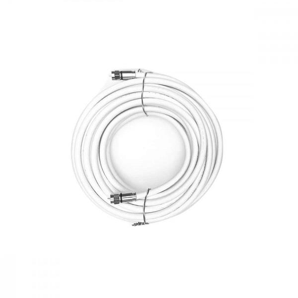 Imagem de Fio Coaxial Rg 06 Com Conector Branco 67% 25M   3242