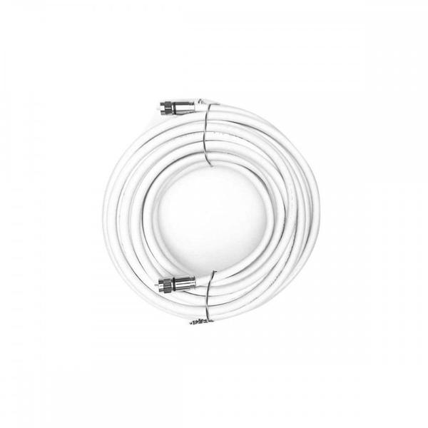 Imagem de Fio Coaxial Rg 06 Com Conector Branco 67% 25M   3242