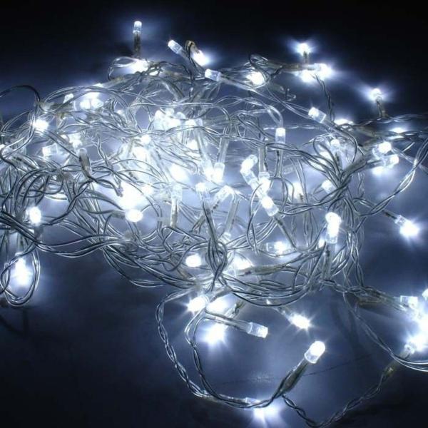 Imagem de Fio Cordão Arame com 50 LEDs 5m a Pilha 