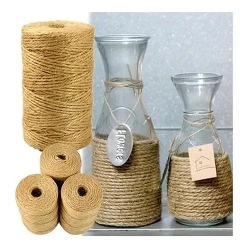 Imagem de Fio Cordão De Sisal Natural 2mm Rolo 500/2 Acabamento Fino