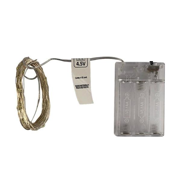 Fio De Fada Led Decoração Cordão De Luz 10Cmts Branco Quente - Wincy Natal Imagem de Fio De Fada Led Decoração Cordão De Luz 10Cmts Branco Quente