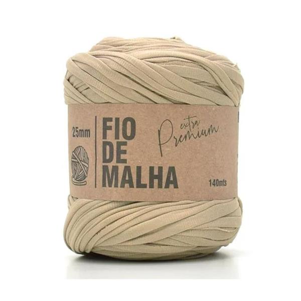 Imagem de Fio de malha extra premium 25mm cor 28 bege unidade