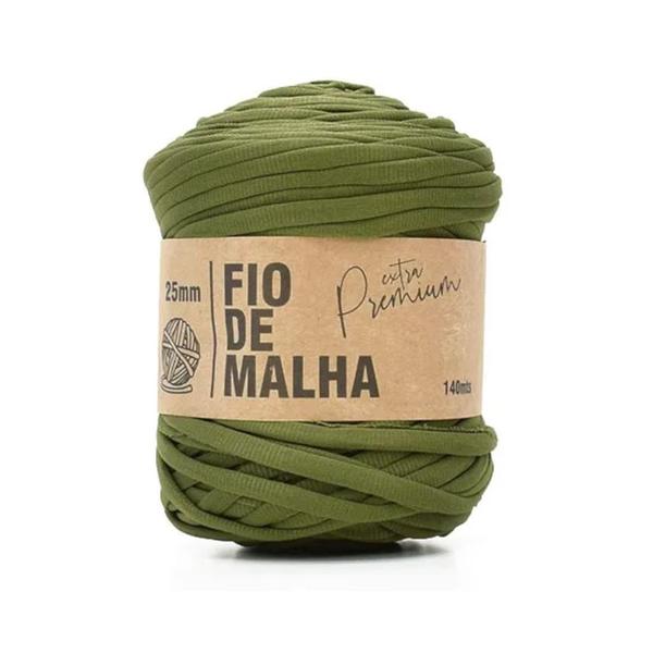 Imagem de Fio de malha extra premium 25mm cor 65 musgo unidade