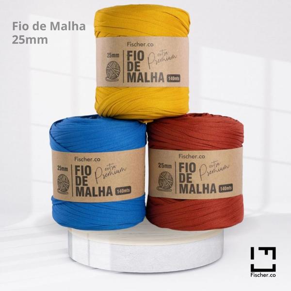 Imagem de Fio de Malha Extra Premium Fischer 25mm Eucalipto Cód. 63