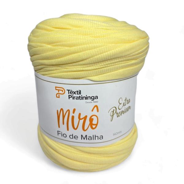 Imagem de Fio De Malha Extra Premium Miro 25mm 140m Amarelo Bebe