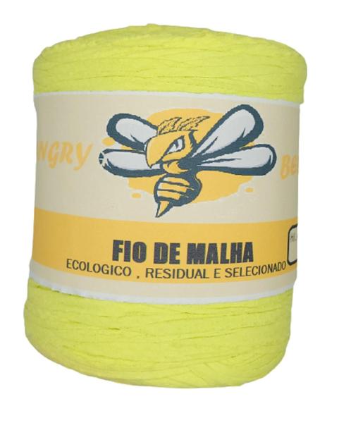 Imagem de Fio De Malha Residual 1Kg Croche Trico Amarelo Delicado