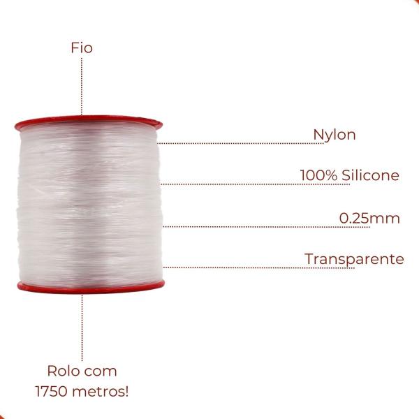 Imagem de Fio de nylon 0.25mm artpesca com 100gr 1750 metros