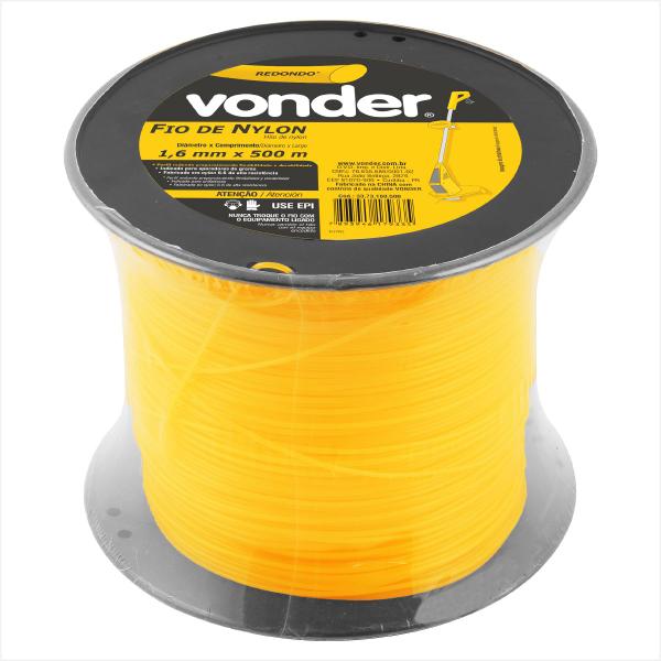 Imagem de Fio de nylon 1,6 mm x 500 m redondo - Vonder