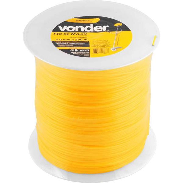 Fio De Nylon 3,0mmx500m Redondo Para Roçadeiras E Aparadores - Vonder Imagem de Fio De Nylon 3,0mmx500m Redondo Para Roçadeiras E Aparadores