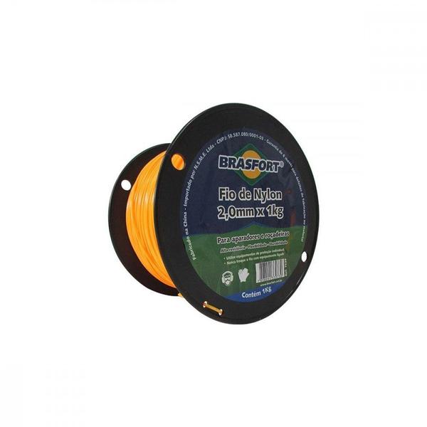 Imagem de Fio De Nylon Brasfort Redondo 2,0Mm/280M 1Kg  7539