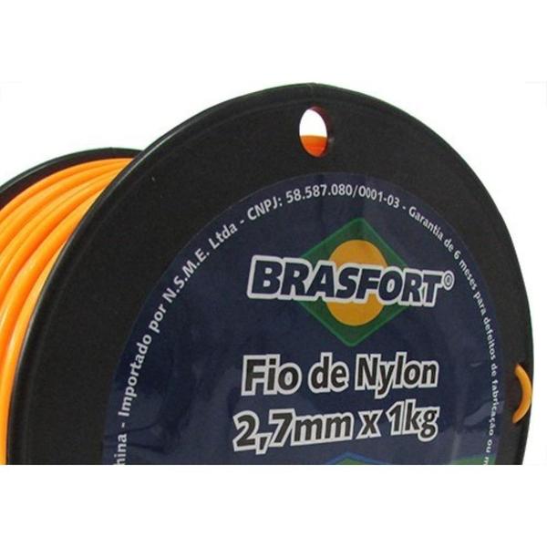 Imagem de Fio De Nylon Brasfort Redondo 2,7Mm/150M 1Kg 7541