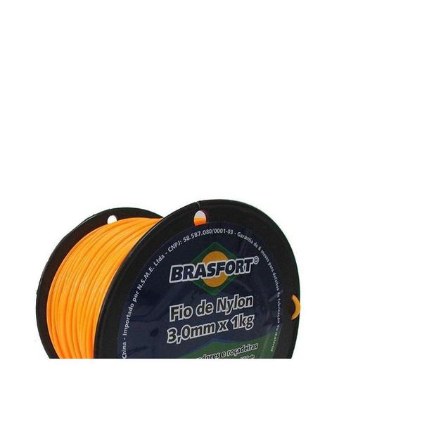 Imagem de Fio De Nylon Brasfort Redondo 3,0Mm/120M 1Kg  7542