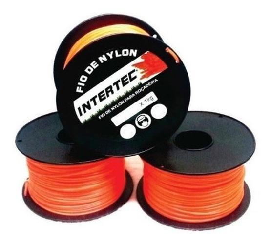 Imagem de Fio De Nylon Intertec Para Roçadeira 2,7Mm Redondo 2Kg