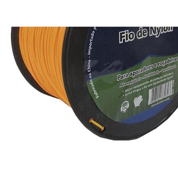 Imagem de Fio De Nylon Para Aparador De Grama Brasfort 3,0Mm Com 1Kg - 7542