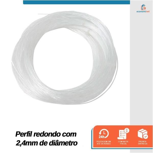 Imagem de Fio De Nylon Para Roçadeira 2,4mm X 190m Starfer