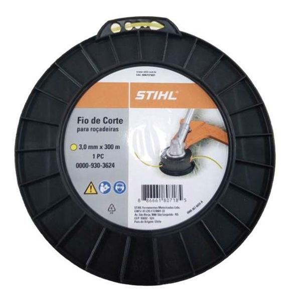 Imagem de Fio De Nylon Roçadeira Corte Grama 3mm x 300m Redondo STIHL