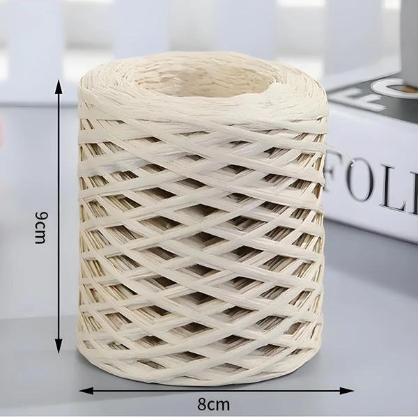 Fio de Ráfia Natural 200m - Para Tricô, Crochê e Artesanato (Verão 2023) Imagem de Fio de Ráfia Natural 200m - Para Tricô, Crochê e Artesanato (Verão 2023)
